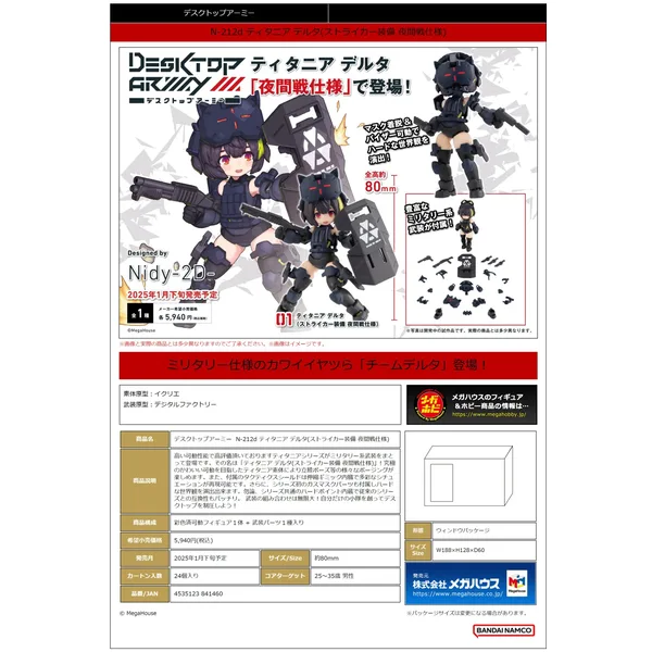 Desktop Army N-212d Titania Delta (Striker Equipment Night Battle Specification)